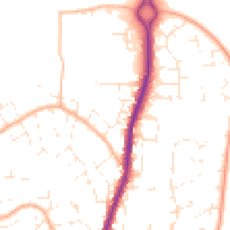 Daytime road noise heatmap for SN6 7JR