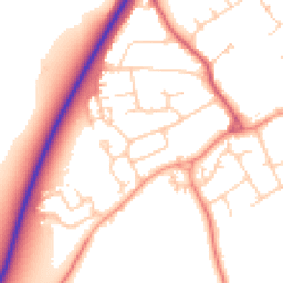 Daytime road noise heatmap for SN6 8AZ