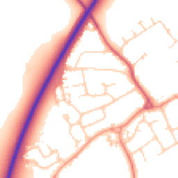 Daytime road noise heatmap for SN6 8BB