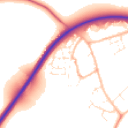 Daytime road noise heatmap for SN6 8DF