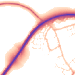 Daytime road noise heatmap for SN6 8DL