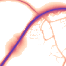 Daytime road noise heatmap for SN6 8DN