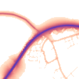 Daytime road noise heatmap for SN6 8FE