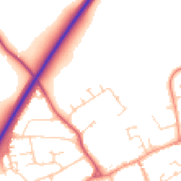 Daytime road noise heatmap for SN6 8FY