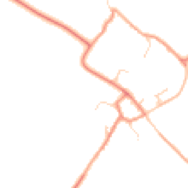 Daytime road noise heatmap for SN6 8LY
