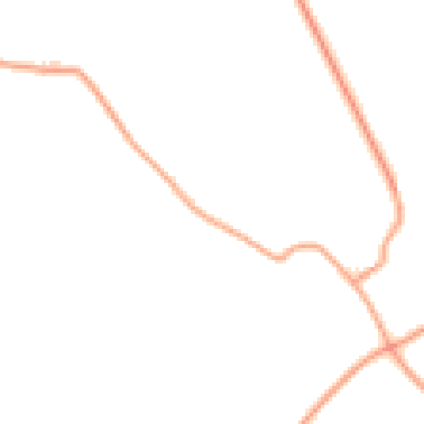 Daytime road noise heatmap for SN6 8NN