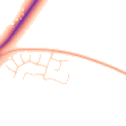 Daytime road noise heatmap for SN6 8RD