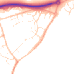 Daytime road noise heatmap for SN6 8SQ
