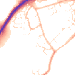 Daytime road noise heatmap for SN6 8TW