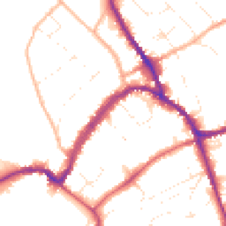 Daytime road noise heatmap for SN8 1AE