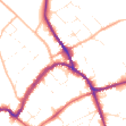 Daytime road noise heatmap for SN8 1AH