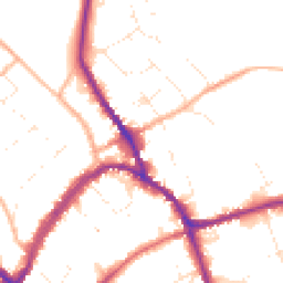 Daytime road noise heatmap for SN8 1AL
