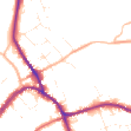 Daytime road noise heatmap for SN8 1AX