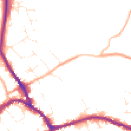 Daytime road noise heatmap for SN8 1AZ