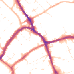 Daytime road noise heatmap for SN8 1BB