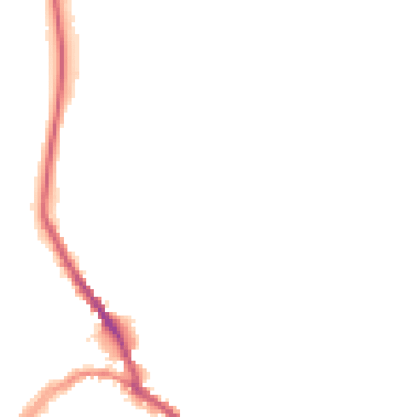 Night-time road noise heatmap for SN8 1BD