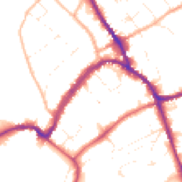 Daytime road noise heatmap for SN8 1BE