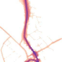 Daytime road noise heatmap for SN8 1BG