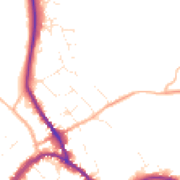 Daytime road noise heatmap for SN8 1BH