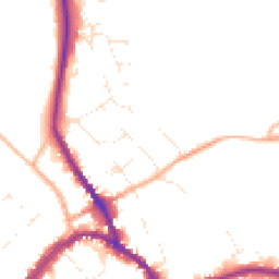 Daytime road noise heatmap for SN8 1BJ