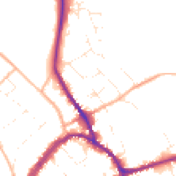 Daytime road noise heatmap for SN8 1BT