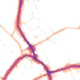 Daytime road noise heatmap for SN8 1BU