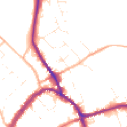 Daytime road noise heatmap for SN8 1BX