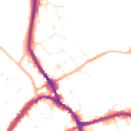Daytime road noise heatmap for SN8 1DB