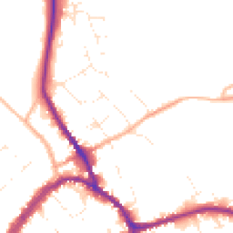 Daytime road noise heatmap for SN8 1DE