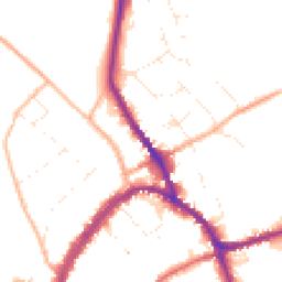 Daytime road noise heatmap for SN8 1DF