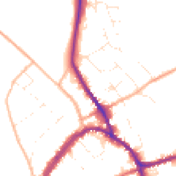 Daytime road noise heatmap for SN8 1DG