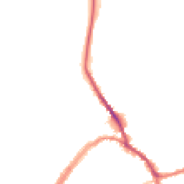 Night-time road noise heatmap for SN8 1DH