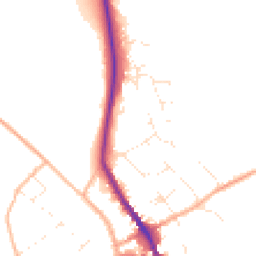 Daytime road noise heatmap for SN8 1DP