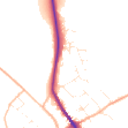 Daytime road noise heatmap for SN8 1DR