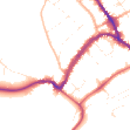 Daytime road noise heatmap for SN8 1EL