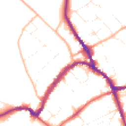 Daytime road noise heatmap for SN8 1HT
