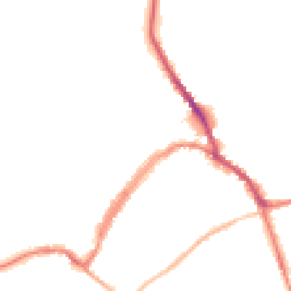 Night-time road noise heatmap for SN8 1HT