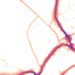 Daytime road noise heatmap for SN8 1LB