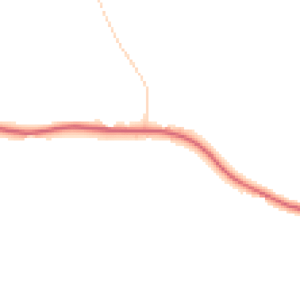 Night-time road noise heatmap for SN8 1QF