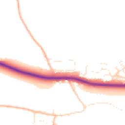 Daytime road noise heatmap for SN8 1RR