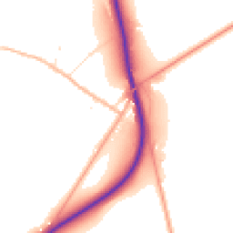Daytime road noise heatmap for SN8 1SQ