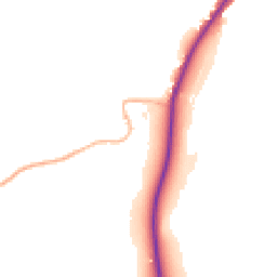 Daytime road noise heatmap for SN8 1XB