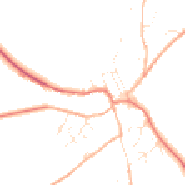 Daytime road noise heatmap for SN8 2BS