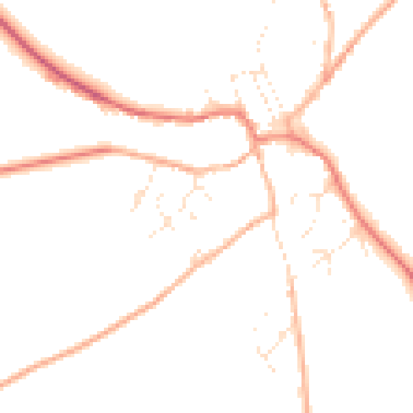 Daytime road noise heatmap for SN8 2BX