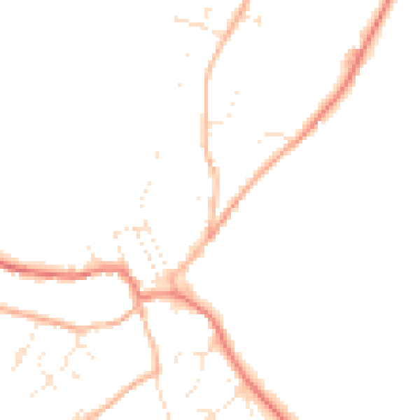 Daytime road noise heatmap for SN8 2DL
