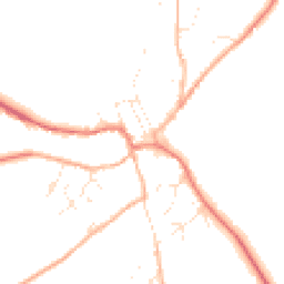 Daytime road noise heatmap for SN8 2DU
