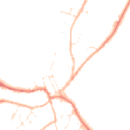 Daytime road noise heatmap for SN8 2DZ