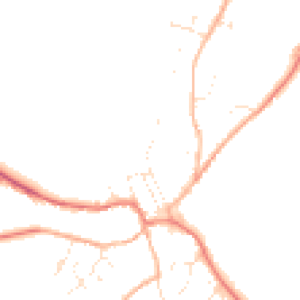 Daytime road noise heatmap for SN8 2EL