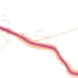 Daytime road noise heatmap for SN8 2FA