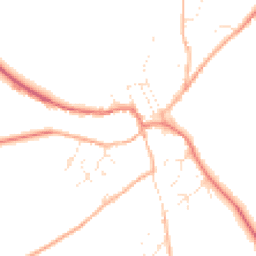 Daytime road noise heatmap for SN8 2FH